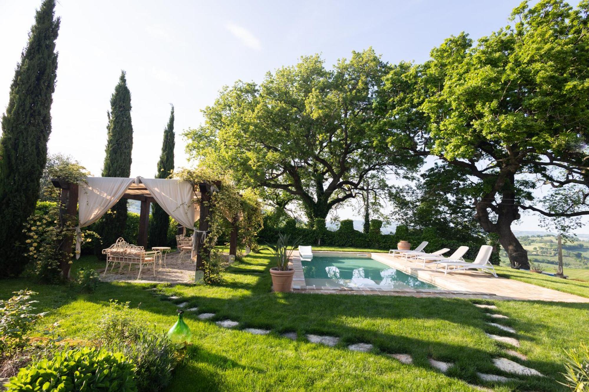 Ca' Le Cerque, Villa Surrounded By The Marche Nature ฟอสซอมโบรเน ภายนอก รูปภาพ